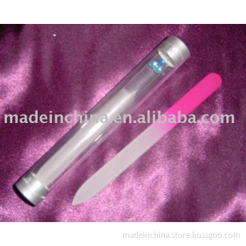glass nail file case